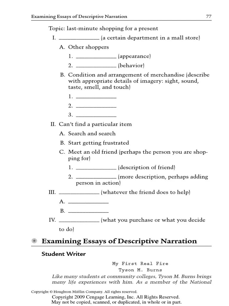 Descriptive Narration Sample Article PDF