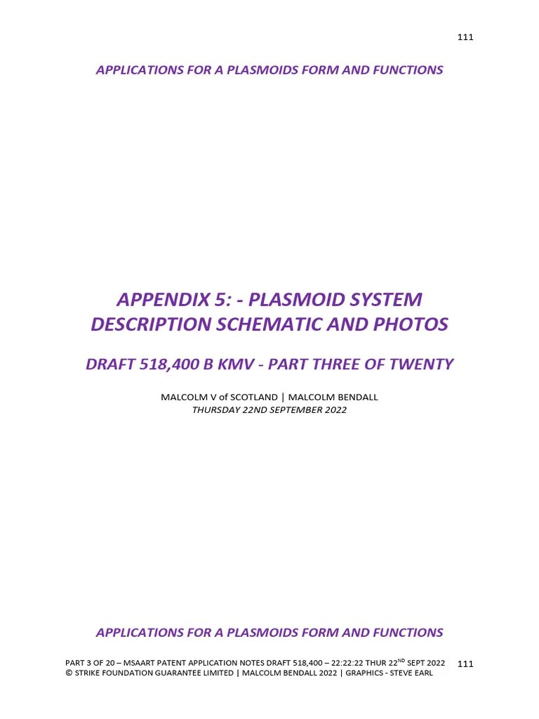 Appendix 5: - Plasmoid System Description Schematic and Photos | PDF