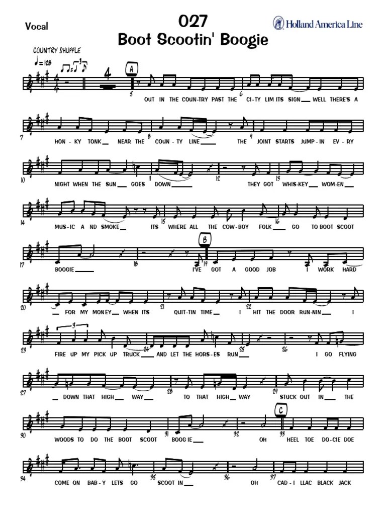 027 Boot Scootin Boogie Vocal PDF