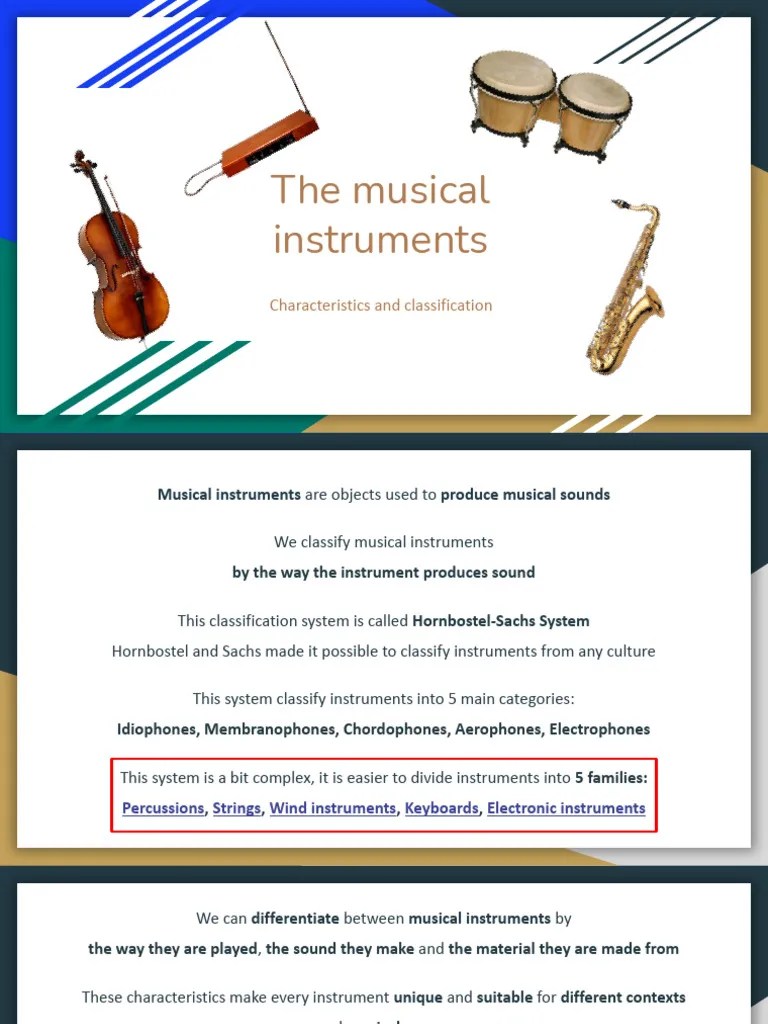The musical instruments PDF Musical Instruments String Instruments