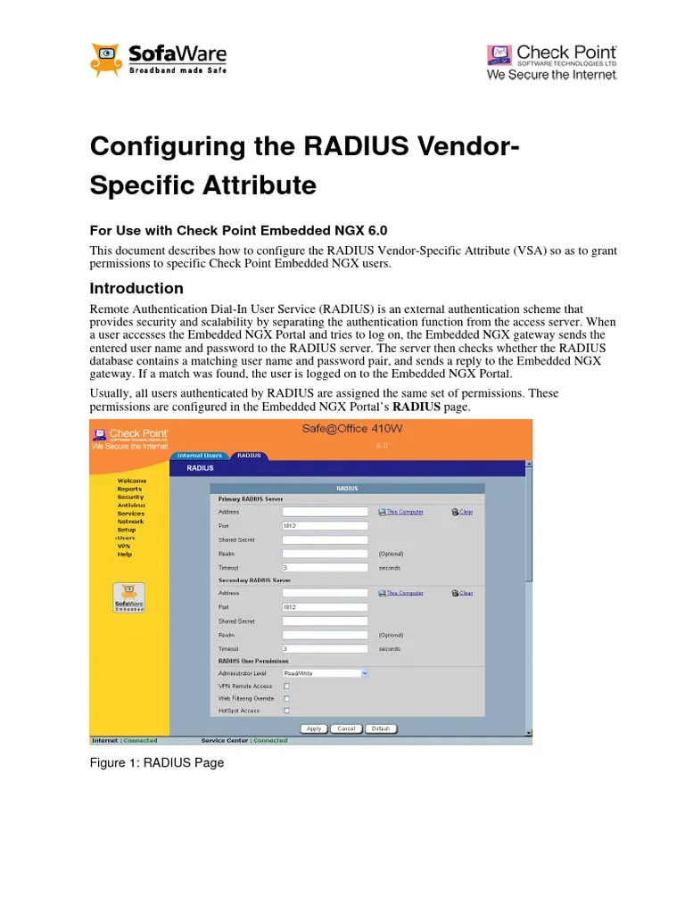 RADIUS_Vendor_Specific PDF Radius Architecture