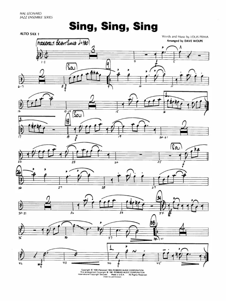 Alto Sax 1 SingSingSingBigBand PDF