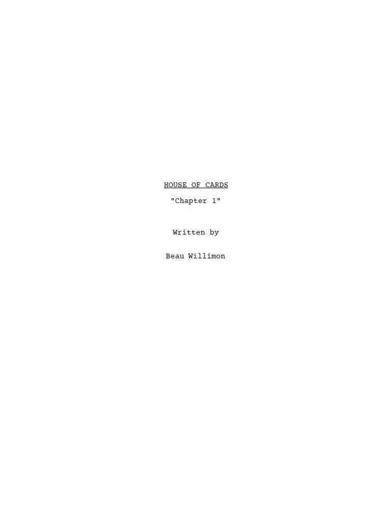 House of Card 101 Chapter 1 2013 PDF