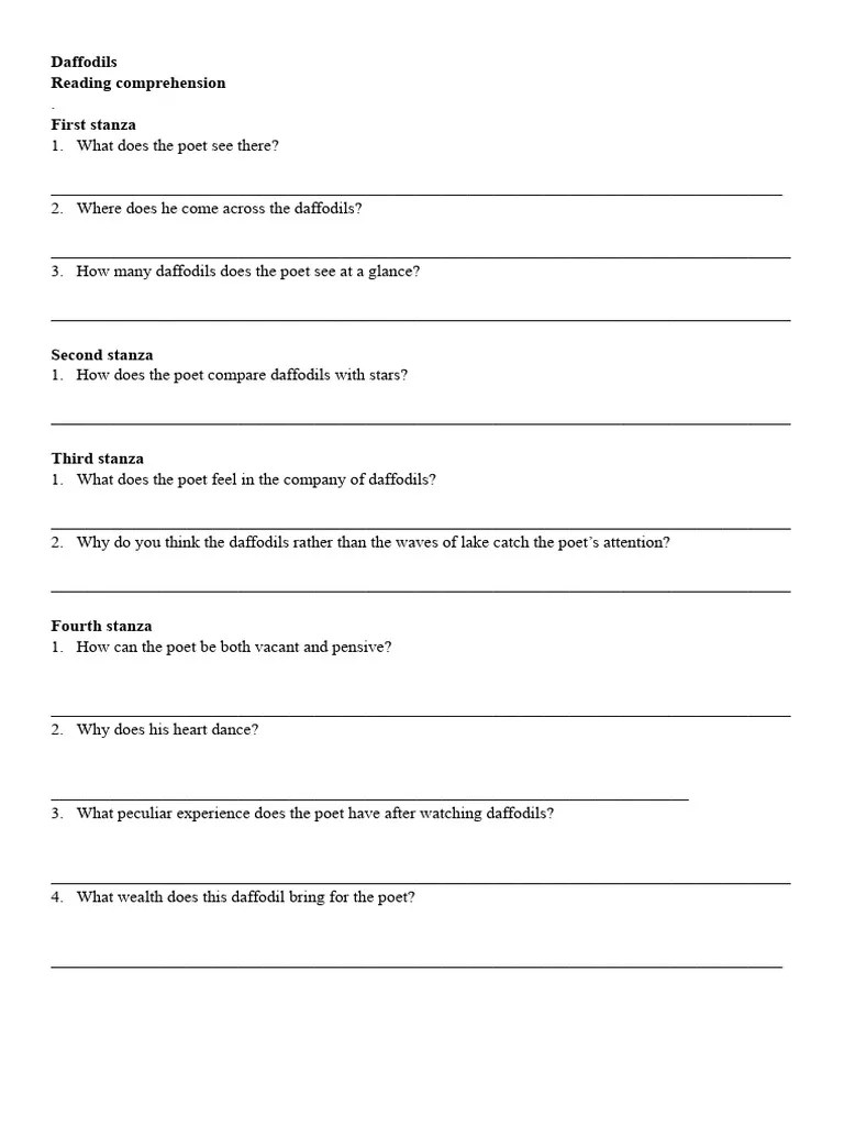 Daffodils PDF