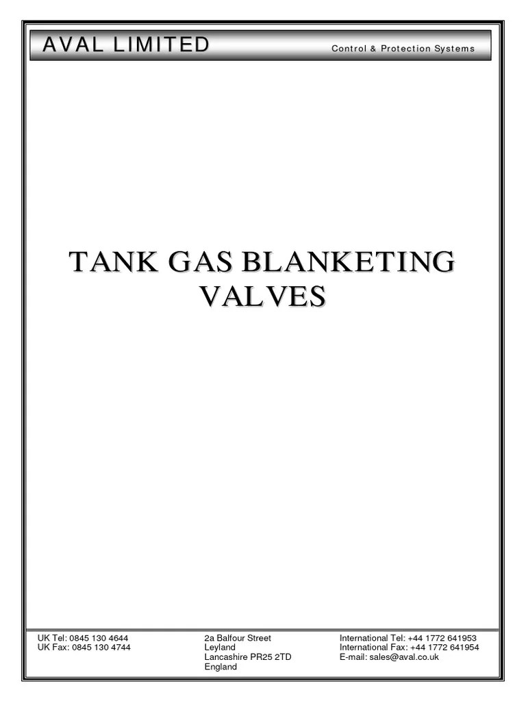 Guide to Tank Gas Blanketing PDF