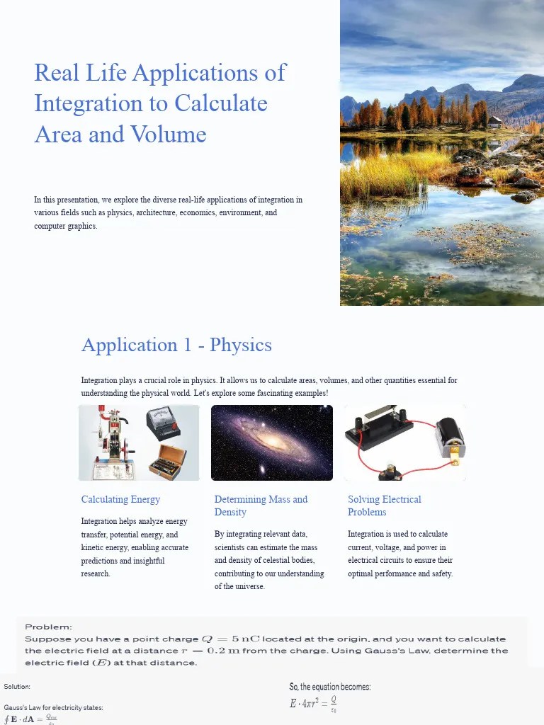 RealLife Integration Applications Explained PDF Computer Graphics