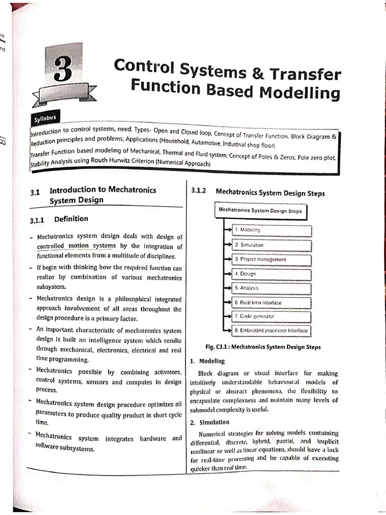 MXT Unit 3 PDF Feedback Control Theory
