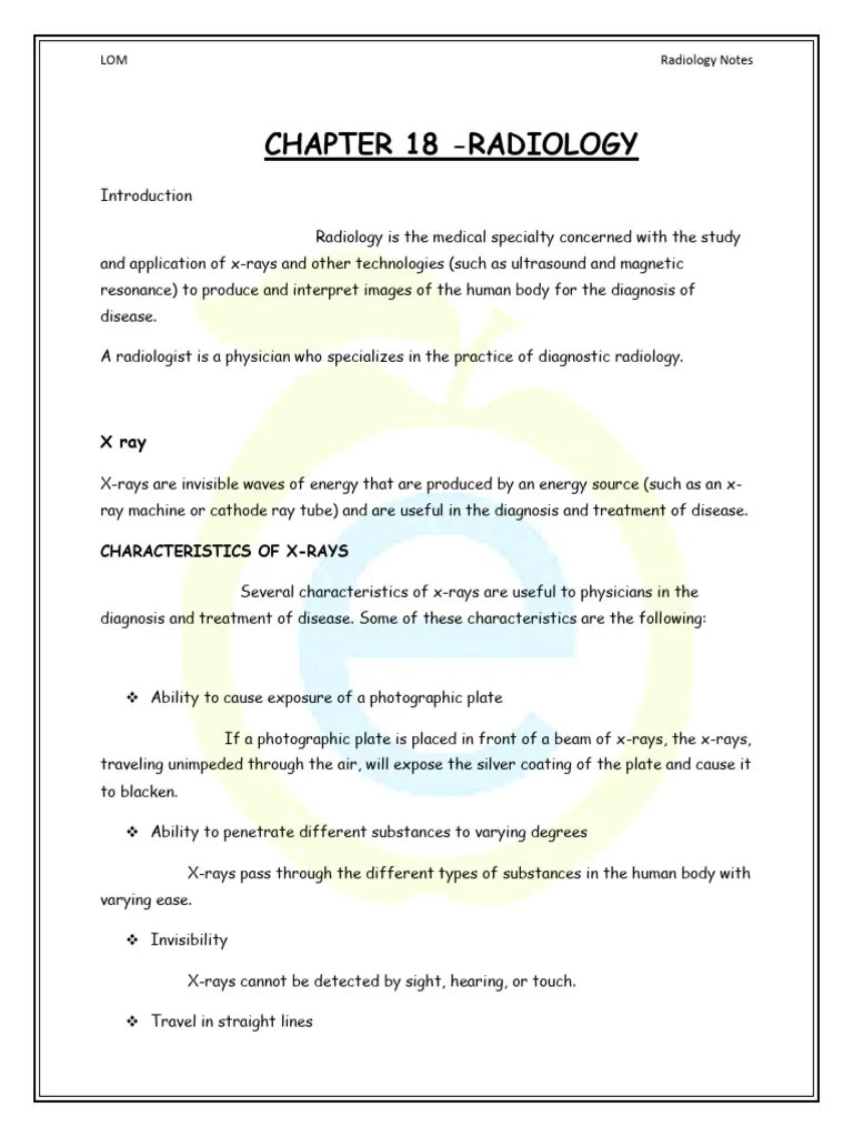 radiology notes PDF Radiology Anatomical Terms Of Motion