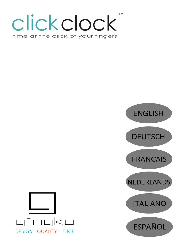 NEWCube Click Clock Instruction | PDF