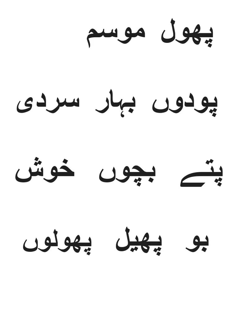 Urdu Words PDF