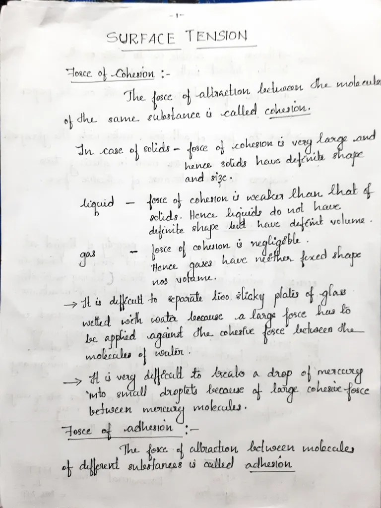 s1 Surface Tension PDF