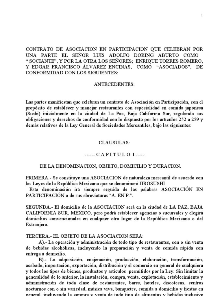 Ejemplos De Clausulas En Un Contrato Nuevo Ejemplo