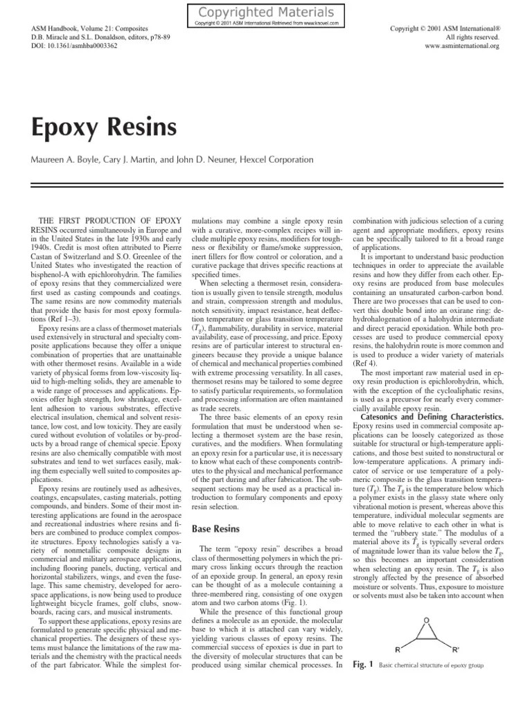 Epoxy Resins PDF