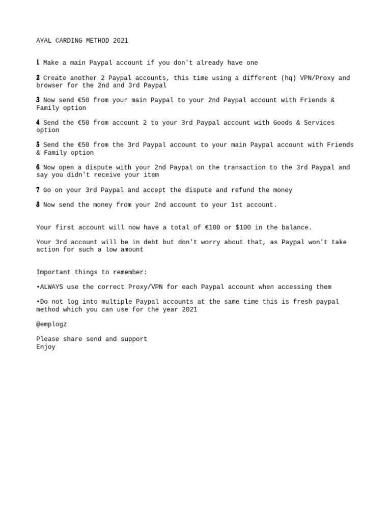 ? Ay? Al Carding Method 2021 PDF