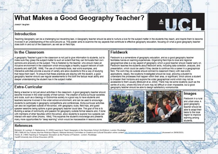 What Makes A Good Geography Teacher A3 PDF