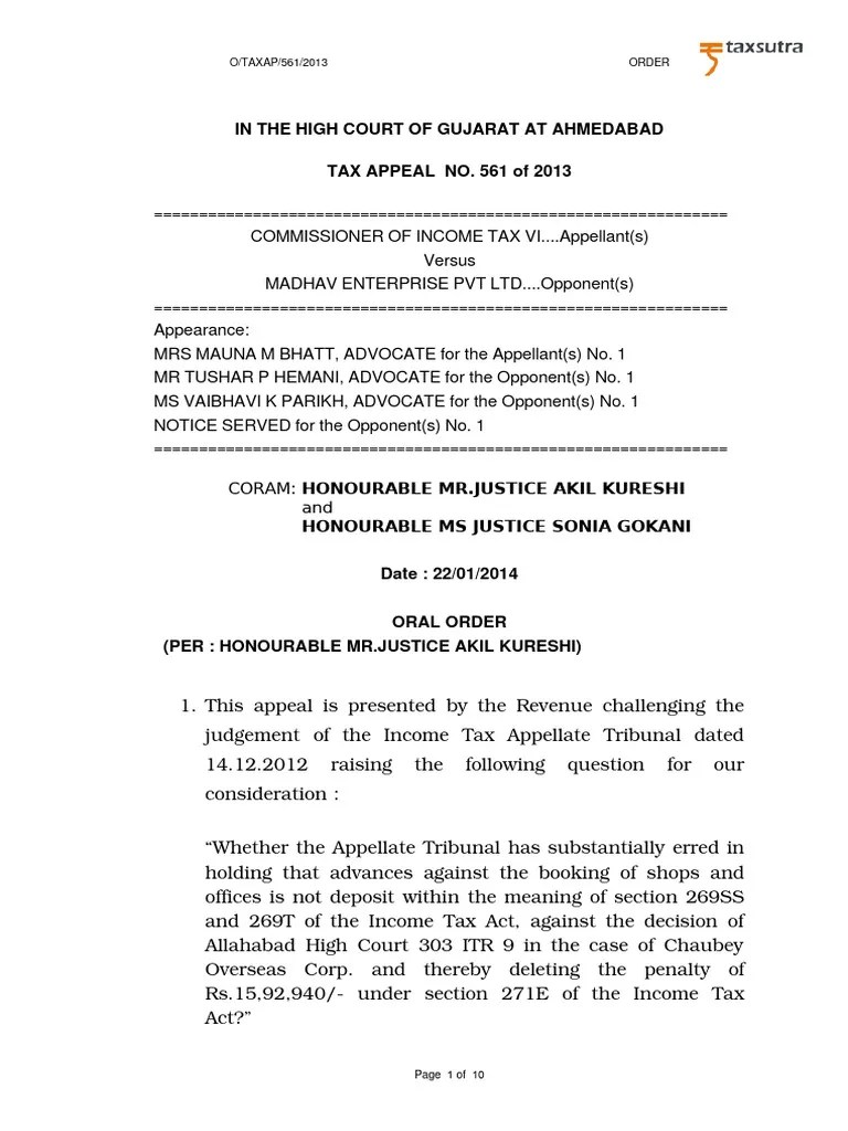 269T Court Cases PDF