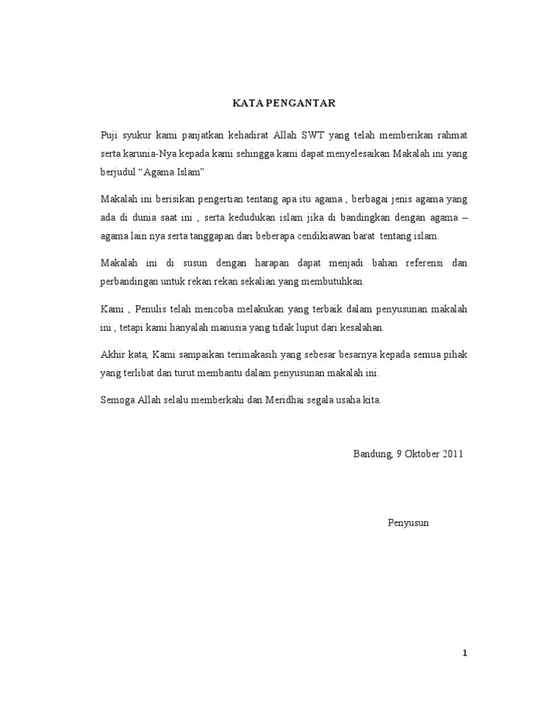 Makalah Apa itu Agama , Apa itu Islam