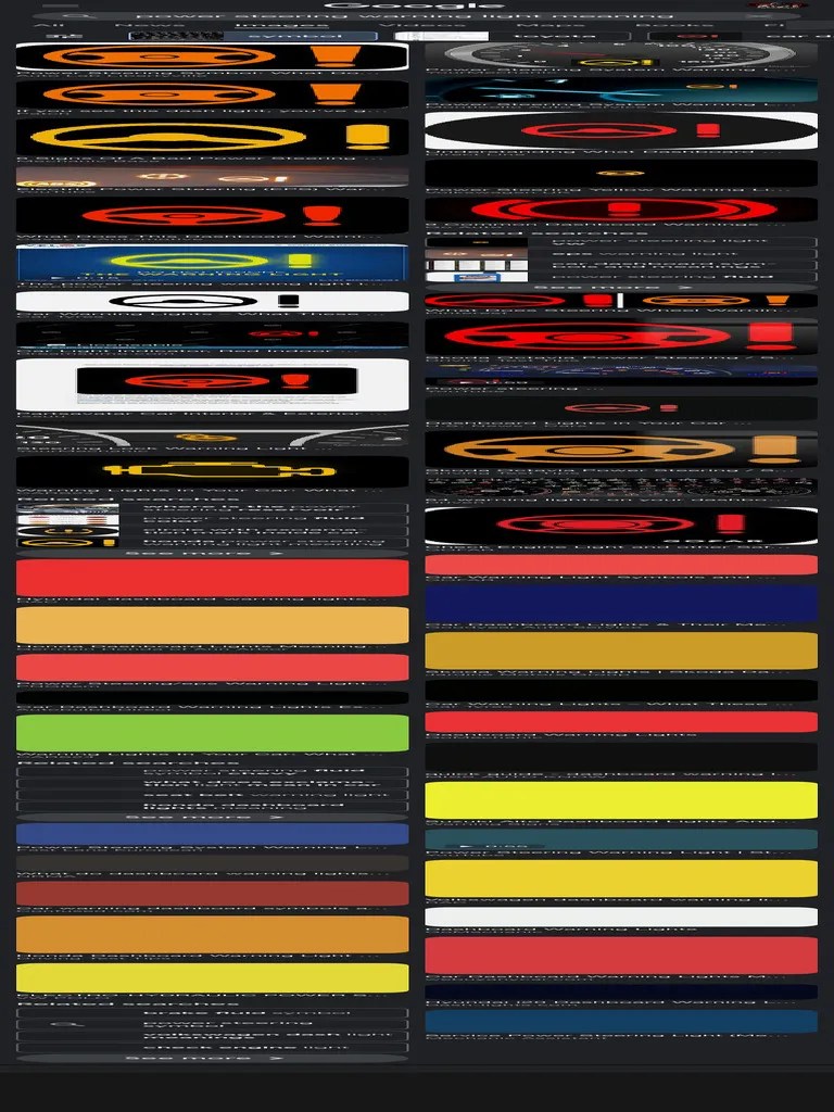 Power Steering Warning Light Meaning - Google Search | PDF