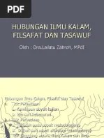 Hubungan Ilmu Kalam, Filsafat Dan Tasawuf | PDF