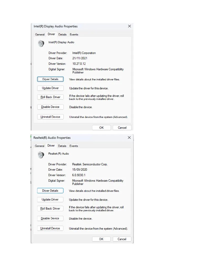Lenovo Audio Drivers | PDF