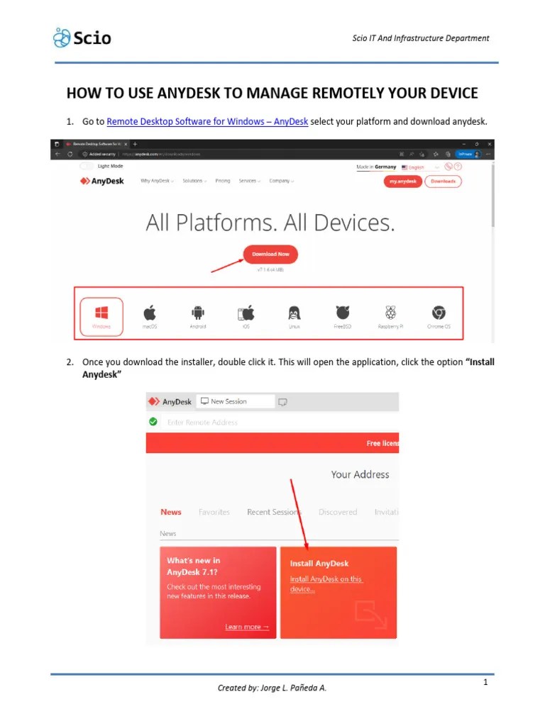 How to use AnyDesk PDF