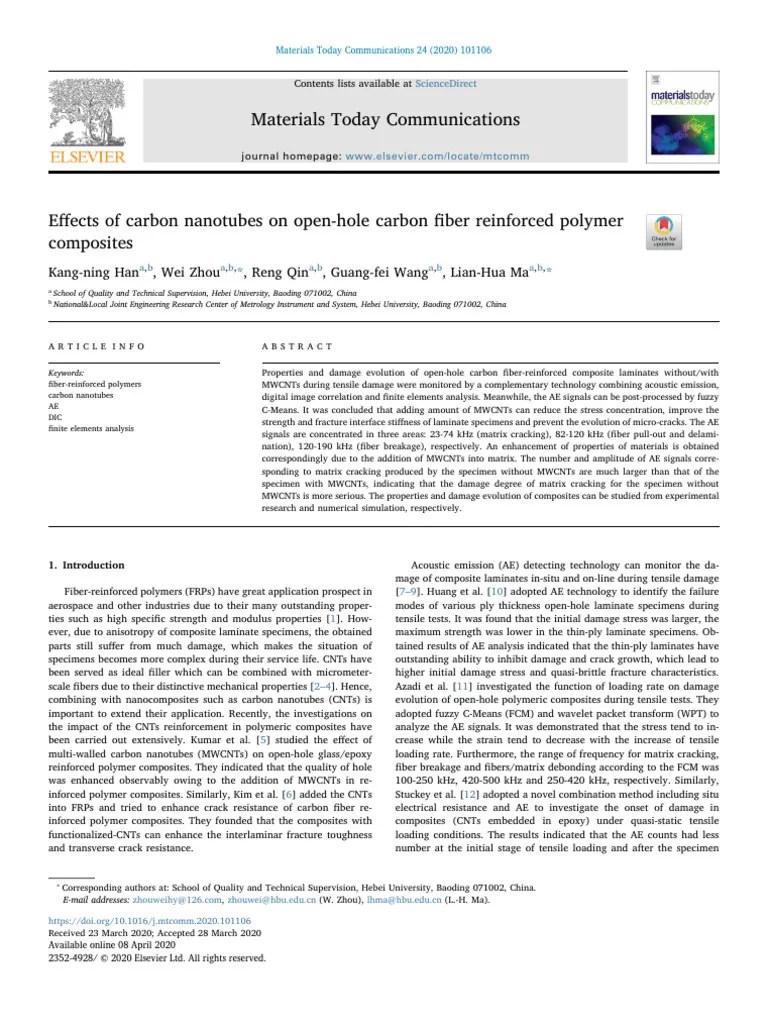 Materials Today Communications Sciencedirect PDF Composite