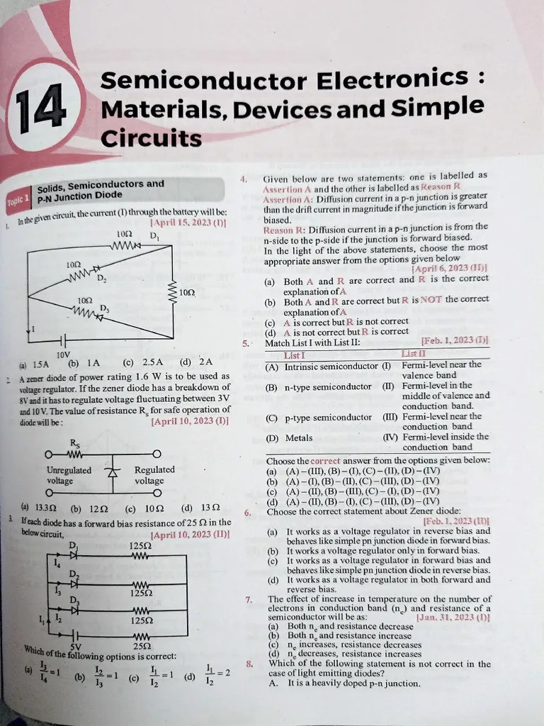 semiconductor questions PDF
