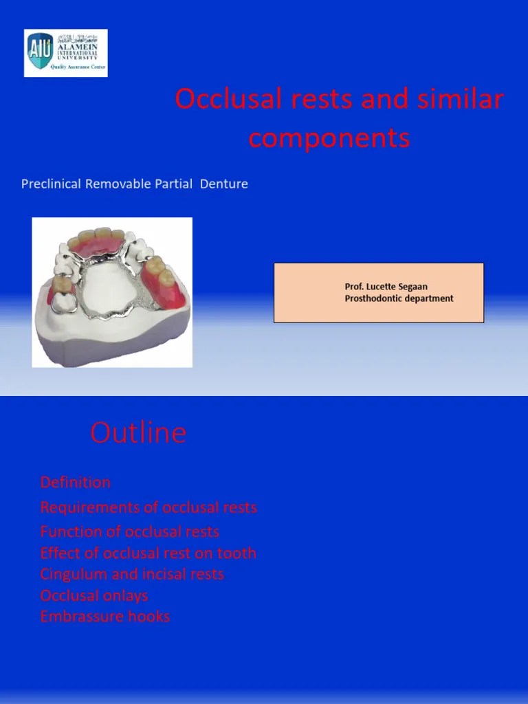 8 Occlusal Rests. PDF