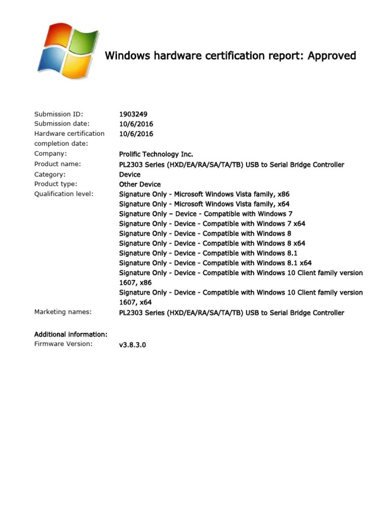 Windows Hardware Certification PDF