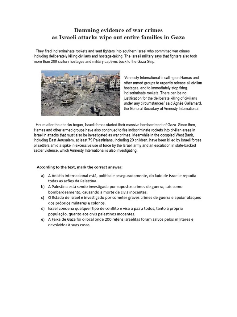 Damning Evidence of War Crimes PDF