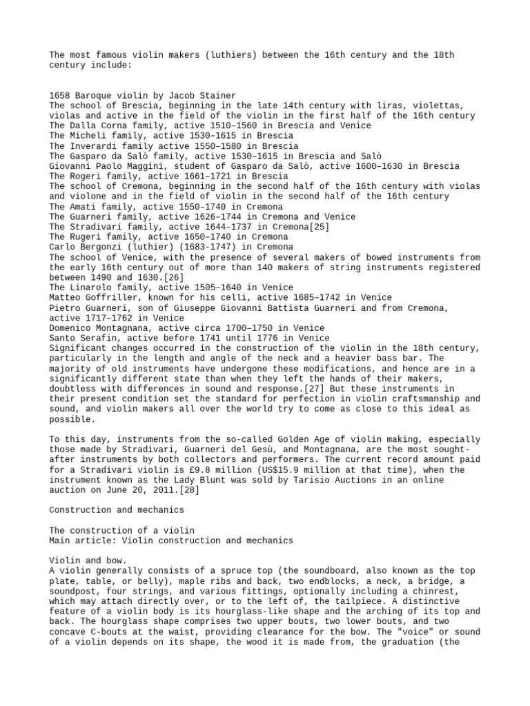 types and etymology of violins PDF Violin Chordophones