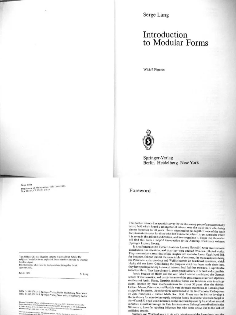 Introduction to Modular Forms_ISBN3540078339