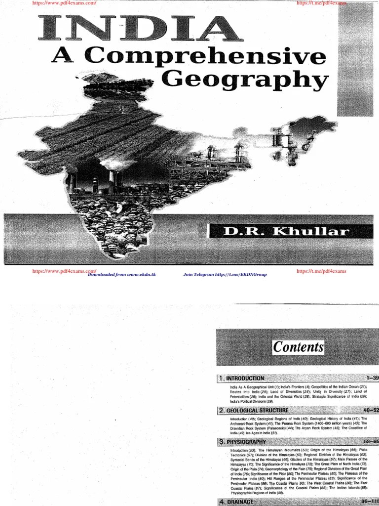 INDIA A Comprehensive Geography by D R Khullar PDF