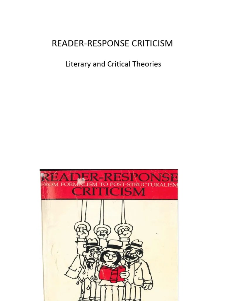 Reader Response Criticism PDF Narration