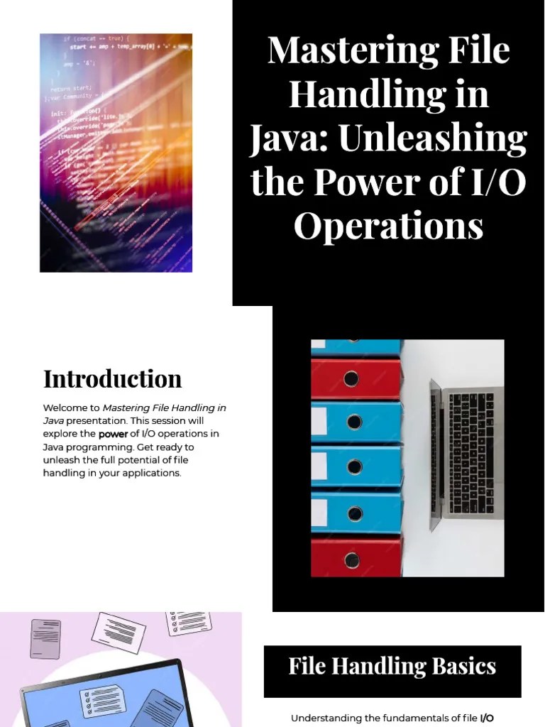 FILE HANDLING JAVA PDF
