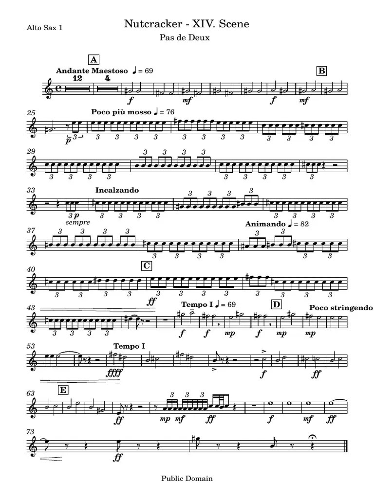 Nutcracker XIV. SceneAlto Sax 1 PDF