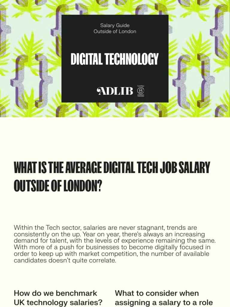 Digital Tech Salary Guide Outside London Pdf Computer Programming