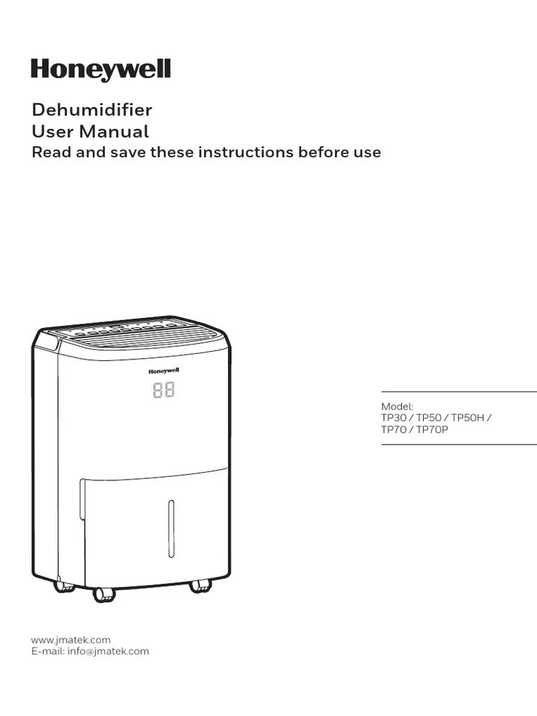 Honeywell TP Series Dehumidifier Manual | PDF | Equipment