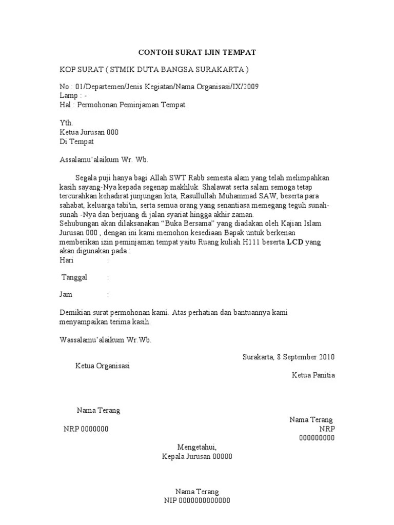 Contoh Surat Tembusan Peminjaman Tempat - Find &amp; Explore Paint Colors