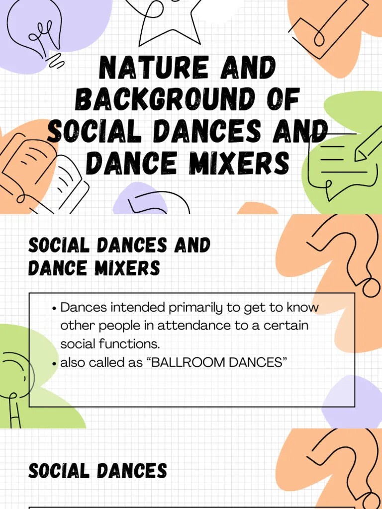 Nature of Social Dances and Dance Mixers PDF