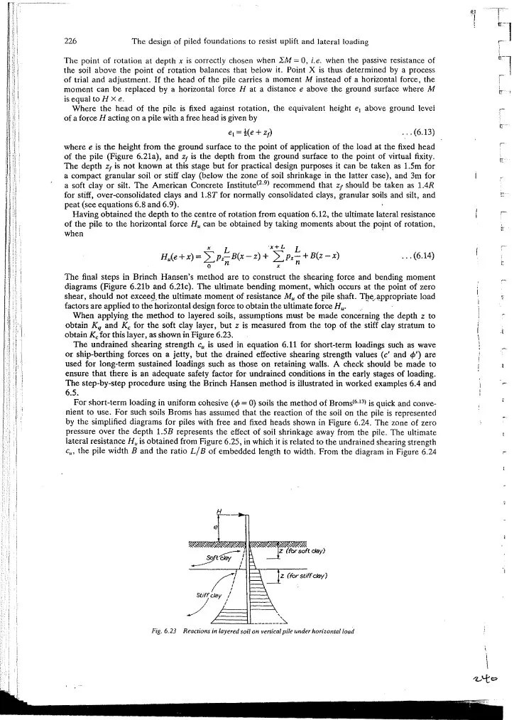 Lateral Load Capacity of Piles