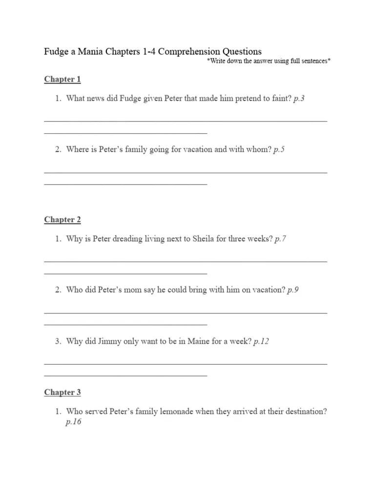 Fudge A Mania Chapters 14 PDF