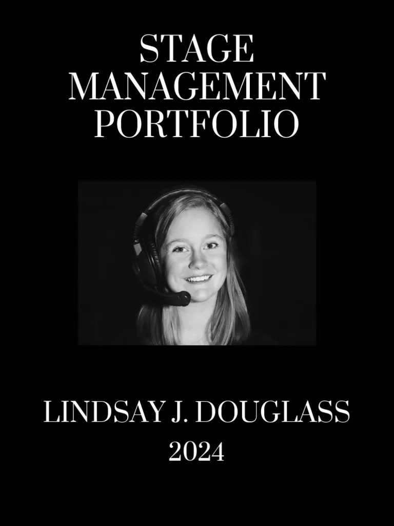 Stage Management Portfolio 1 PDF Performing Arts Entertainment