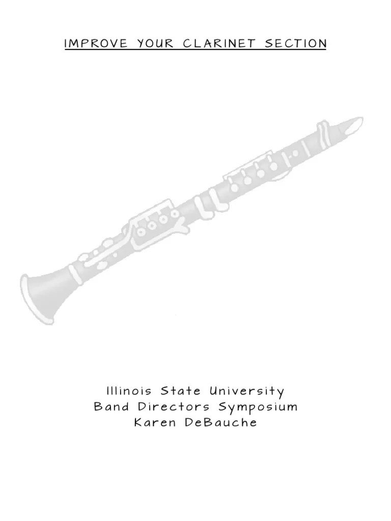Improve Your Section PDF Woodwind Instruments
