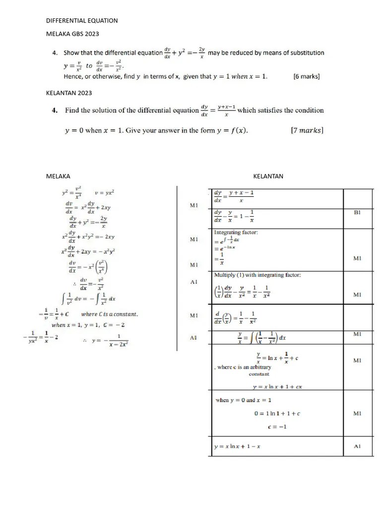 DIFFERENTIAL EQUATION PDF