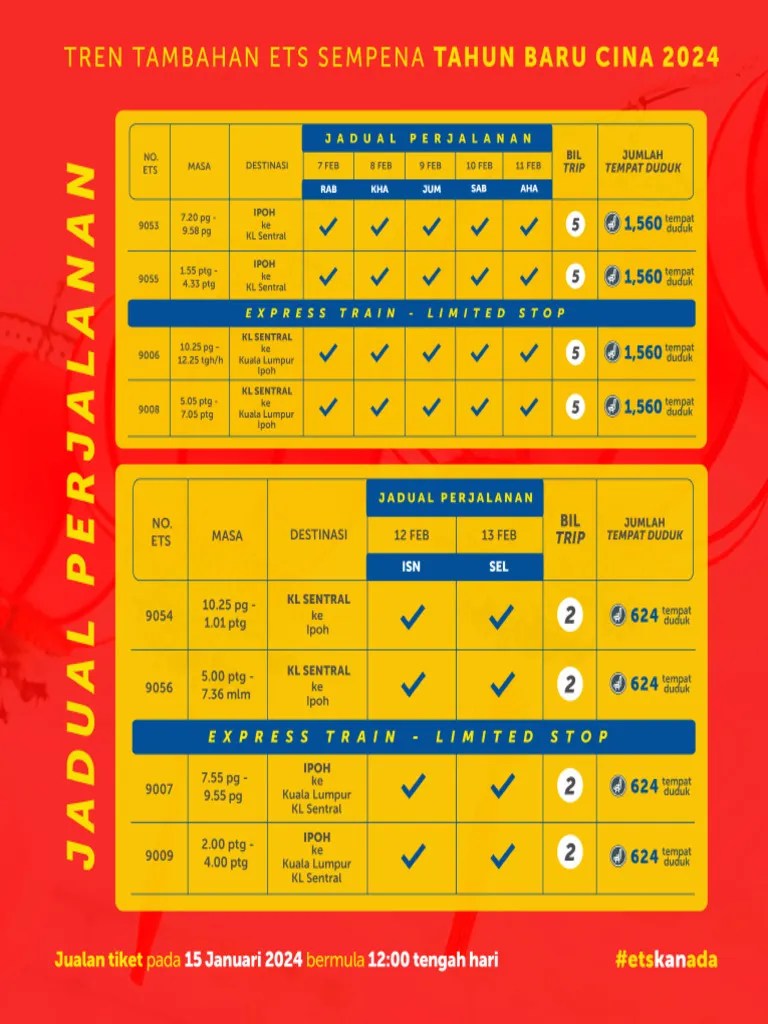 ETS Timetable 2024 PDF