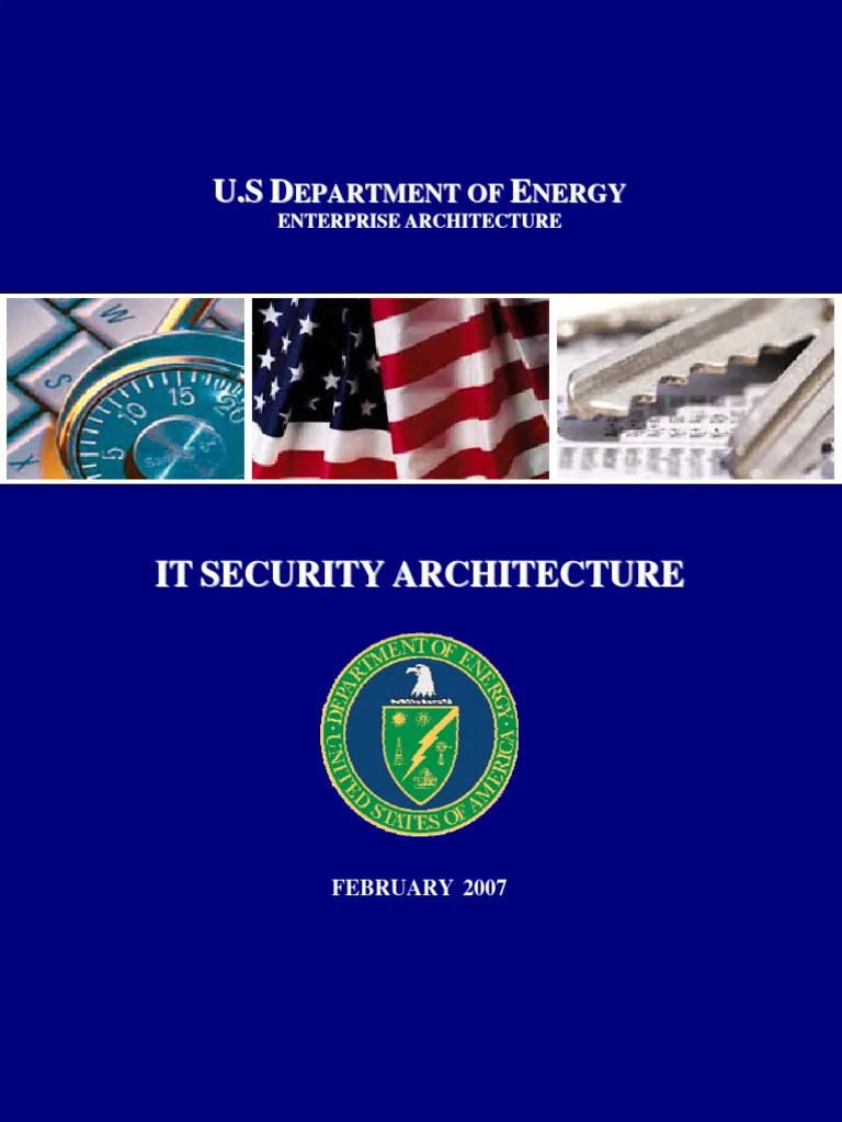 DOE Security Architecture PDF Malware Security