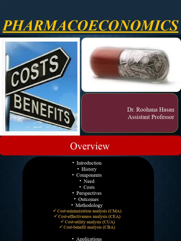 Pharmacoeconomics Final PDF CostBenefit Analysis Health Care