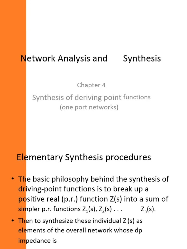 4.synthesis of Driving Point Functions (One Port Systems) Download