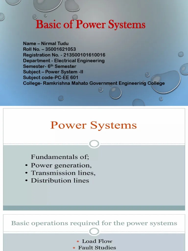 Basic of Power System PDF